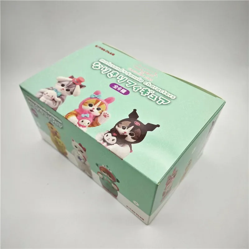 Фото Mofusand Stitch Labubu Shark Cat Cos Sanrio слепая коробка Kuromi Cinnamoroll My Melody фигурки героев игрушечные куклы фанаты детский подарок №5