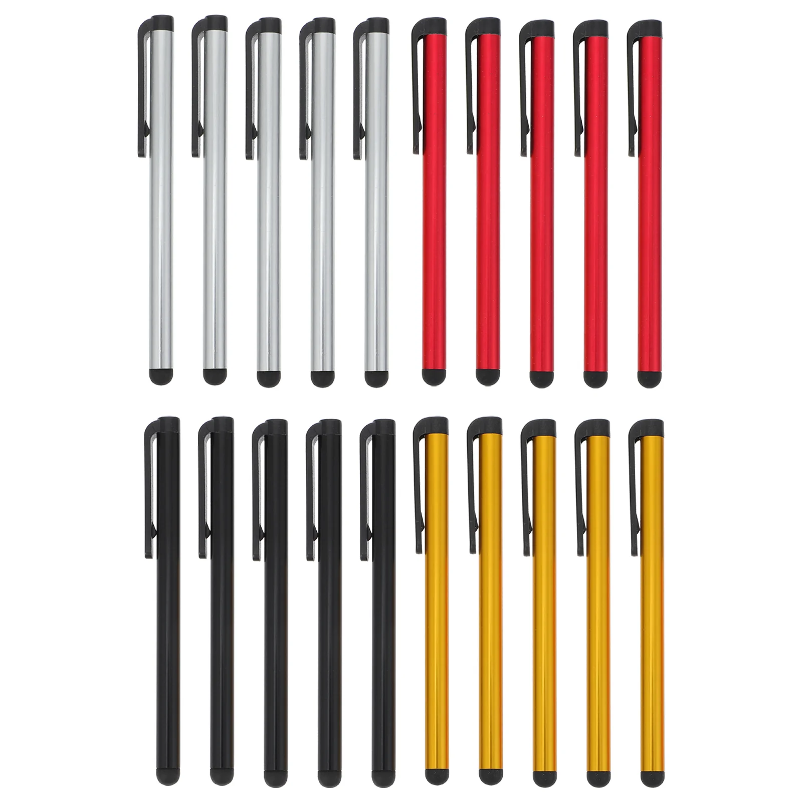 

20 PCS Black Pencils Stylus Fine Point Active Pen Disc Stylus Touch Screen Pens Surface Pen