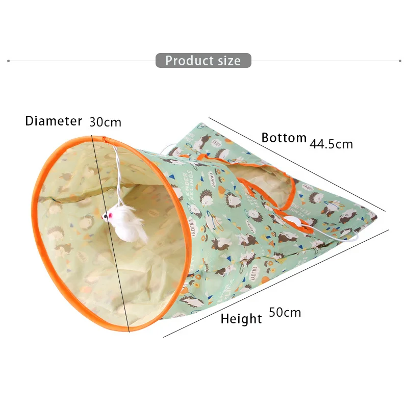 Новые милые складные интерактивные игрушки для кошек буровой ковш трехслойные