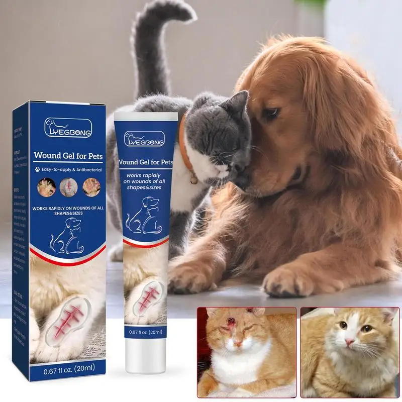 

20ml Pet Wound Liquid Gel Waterproof Breathable Dog Cat Wound Healing Fluid For Pets Skin Care Healing Gel Patch