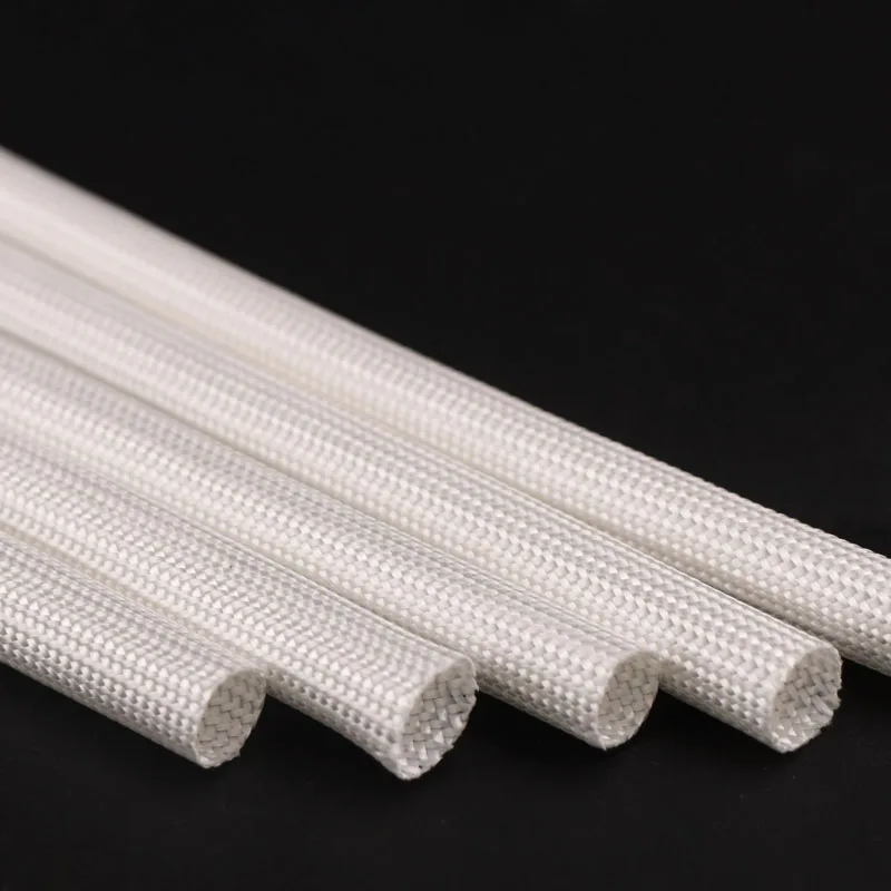 

Плетеный рукав из стекловолокна 600°C белый