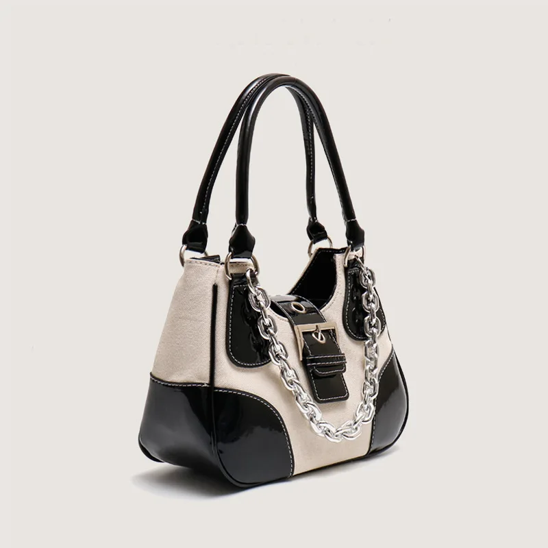 

Unique Design Middle Ancient Sweet Cool Nylon Canvas Metal Chain One Shoulder Underarm Bags Famous Brand Designer Satchels Gg