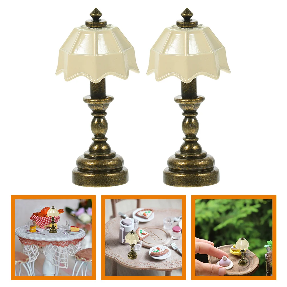 

Mini Light Model House Floor Lamp Bedside Miniature Creative Table Accessory Furniture Toys