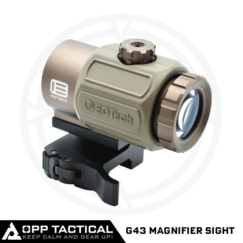 

Tactical G43 Magnifier with Switch to Side Quick Detach QD Mount for Hunting/Airsoft/Rifle Sight Perfect Replica