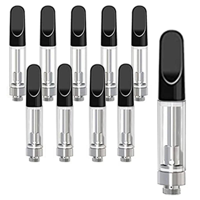 

10 PCS Black Empty Storage Cartridges Ink Cartridge Oil Cartridges For 1.0ML Glass Ceramics Easy To Fill