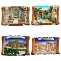 syria travelling fridge magnetic stickers creative tourist souvenirs resin fridge magnets home decor message board stickers