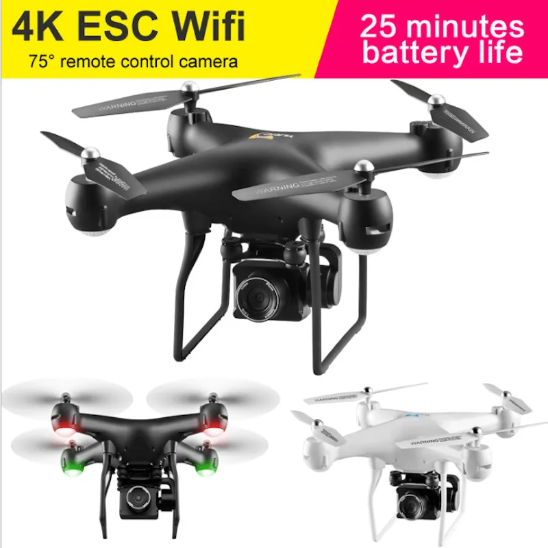 

S32T Drone WiFi FPV RC Drone 4K/1080P/750P Wide Angle Adjustable ESC HD Camera Altitude Hold RC Helicopters Quadcopter Drone Toy