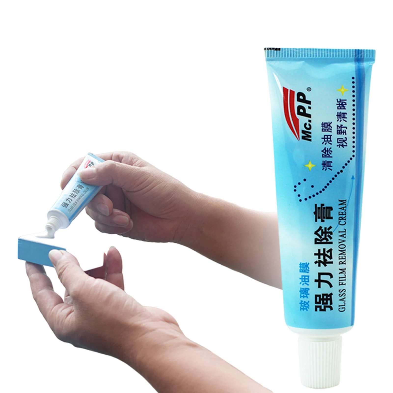 

1pcs Universal Car Glass Polishing Degreaser Cleaner Oil Film Clean Polish Paste for Bathroom Window Glass Windshield Windscreen