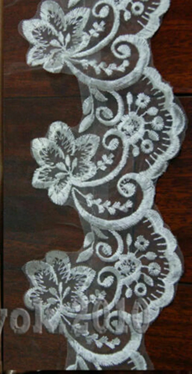 Wedding Veil 2 Layer Lace Bridal Accessories Veils White Ivory |