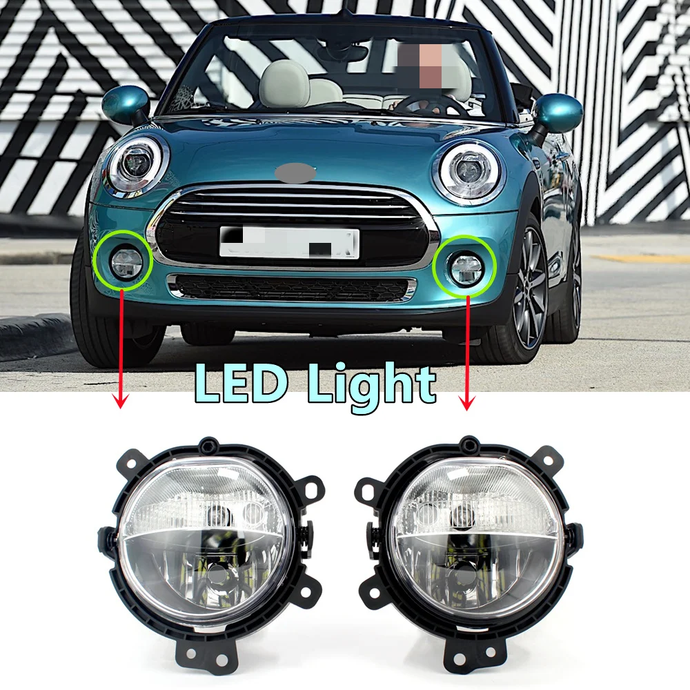 

Front LED Fog Lamp Light With Bulb 63177298331 63177298332 For BMW Mini Cooper Convertible F57 2014 2015 2016 2017 2018