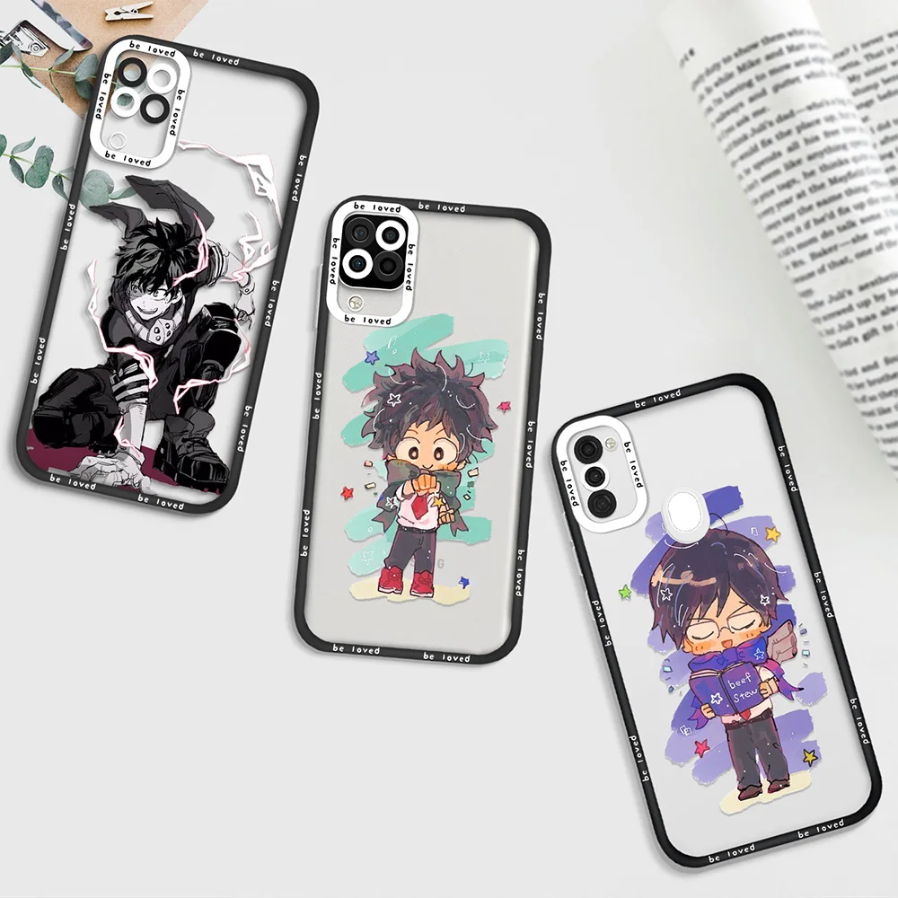 

My Hero Academia Phone Case for Samsung Galaxy A72 S22 Plus Ultra A52 A52S A53 5G A71 A11 A12 A21S A32 4G Transparent Fundas