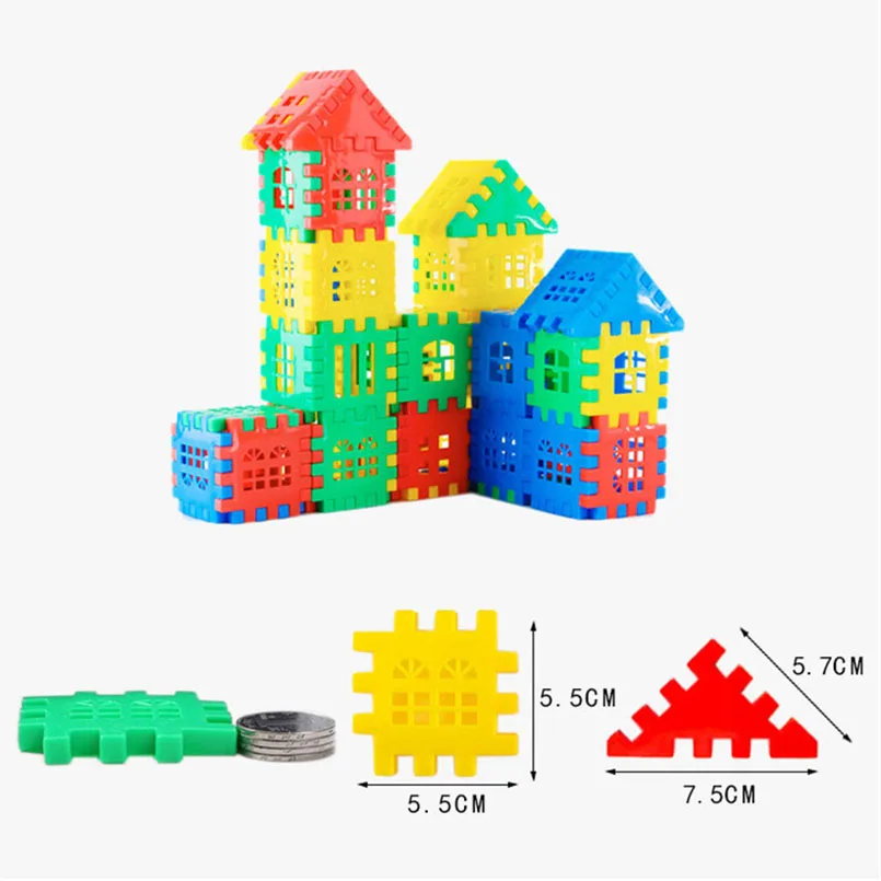 100/160pcs House Building Blocks Baby Educational Learning Construction Developmental Toy Set Brain Game Toys Best Gift For K L1 images - 6