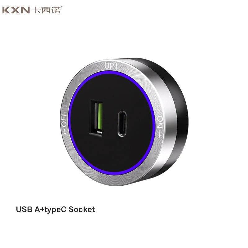 

Электрические штепсельные адаптеры KXN, быстрая зарядка, USB-разъем, тип 18 Вт, 3,1 А со стандартным индикатором яркости для треков питания