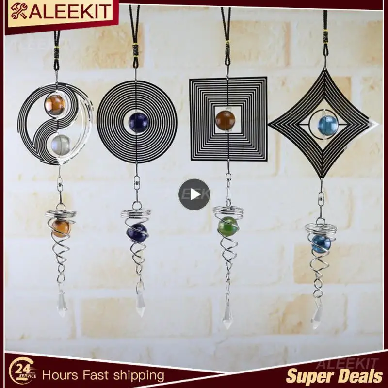 1 ~ 10 шт., виндгонг, двор, плетеный Спиннер, ветряные колокольчики, спиральная стена, настенное украшение, украшение для дома