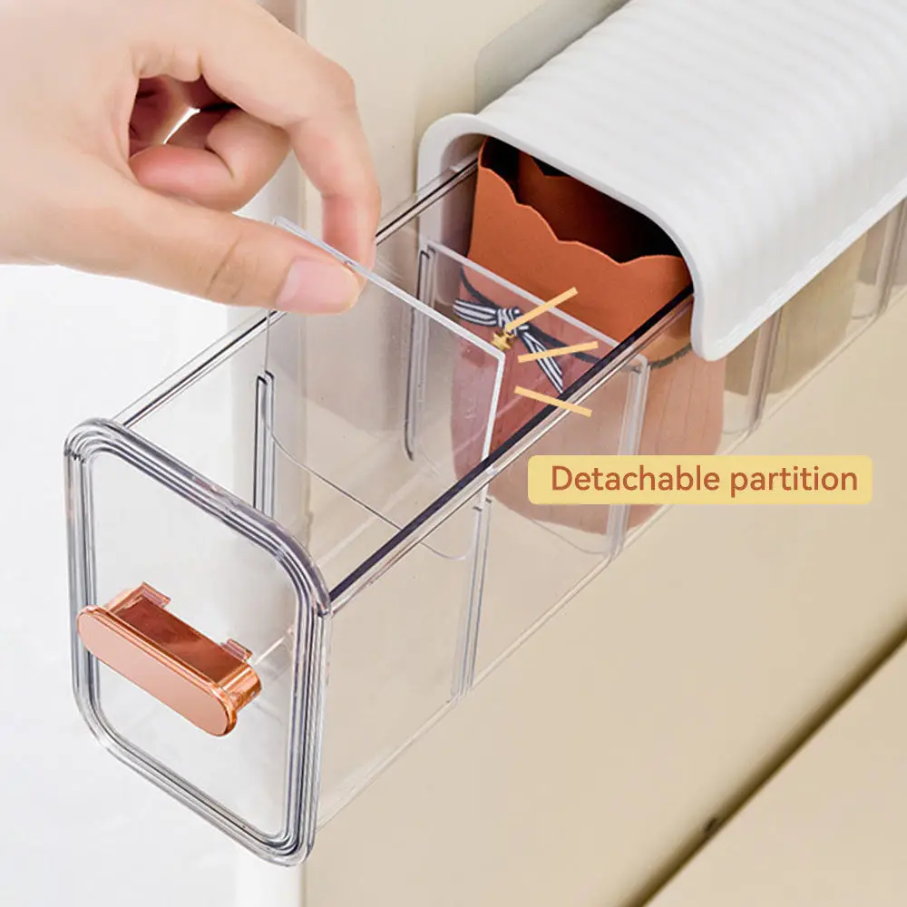 

Wall-mounted Underwear Storage Box Household Drawer Type Drawer Partition Socks Close Fitting Clothing Separate Sorting Box