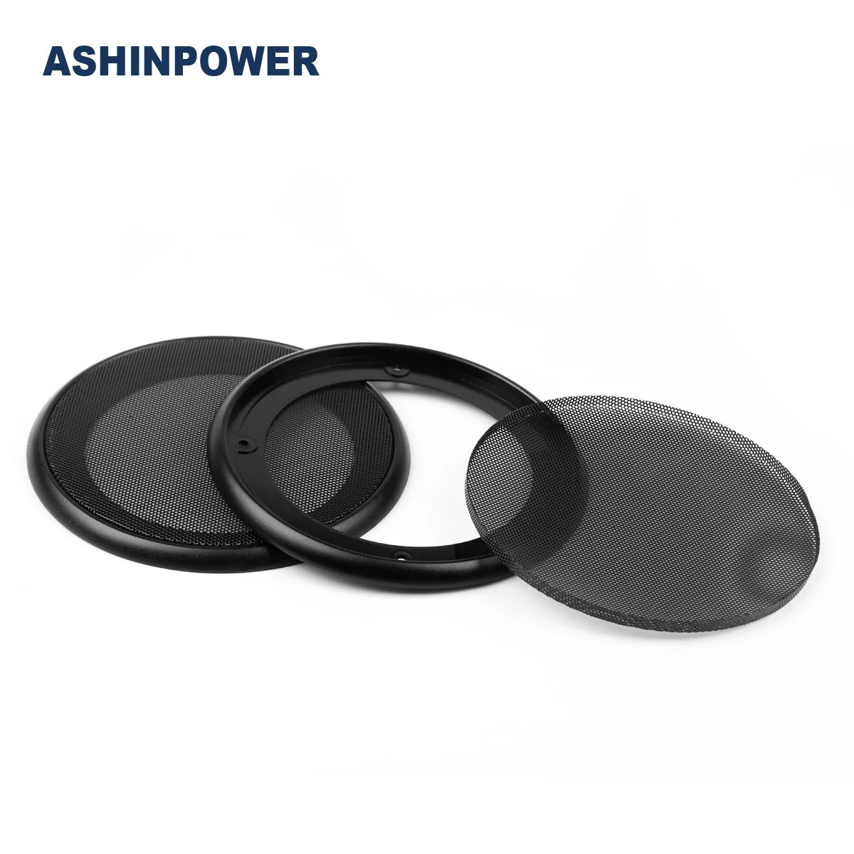 Ashinpower 4/5/6.5/8/10 дюйма Белый динамик гриль сетка круглая железная автомобильный бас