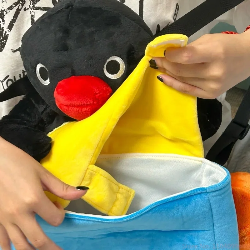 Популярная модель милый маленький пингвин плюшевая игрушка сумка для куклы