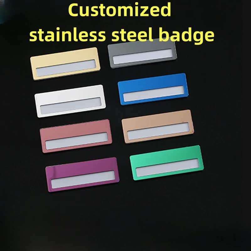 DIY лазерная брошь из нержавеющей стали титана и металла на заказ несколько цветов