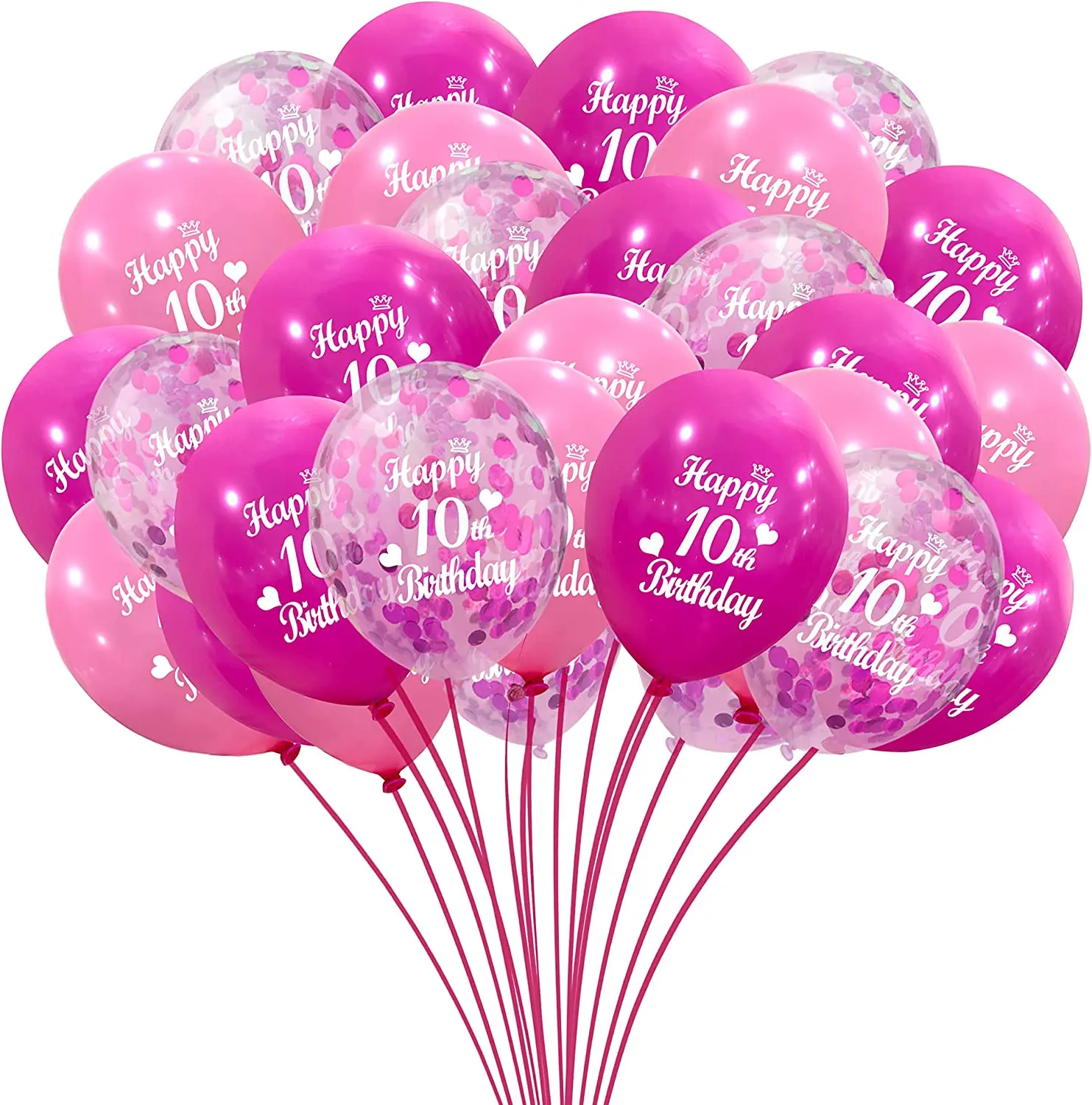 

30 шт./упаковка, латексные воздушные шары для девочек