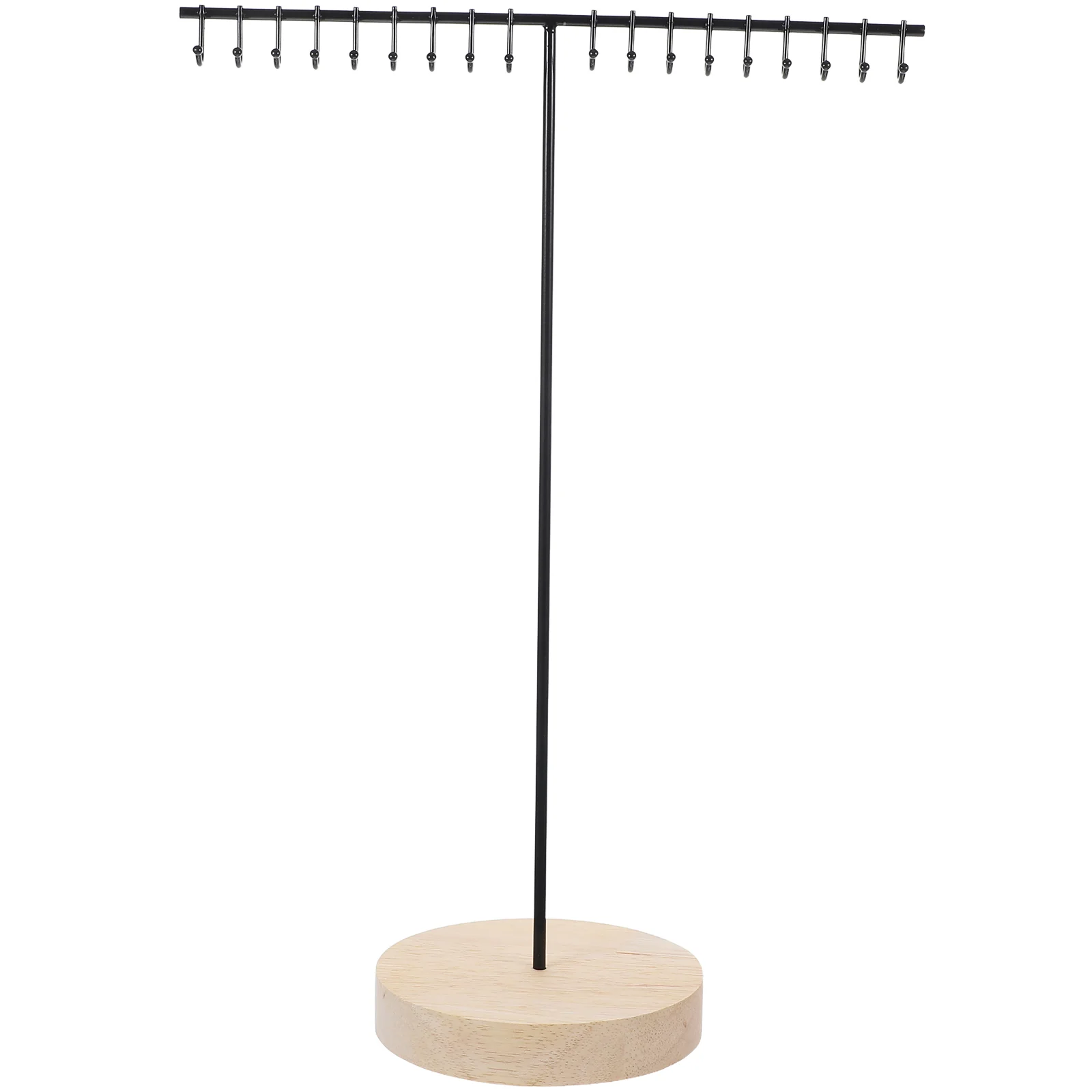 

Necklace Display Stand Wooden Base Jewelry Display Rack Necklace Bracelet Organizer