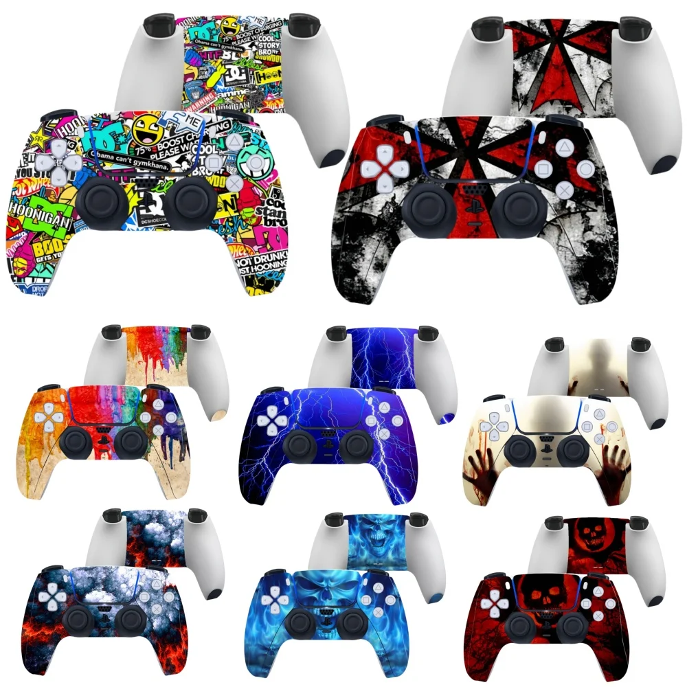 Передняя и задняя защитная наклейка на кожу для PlayStation 5 PS5 геймпад джойстик