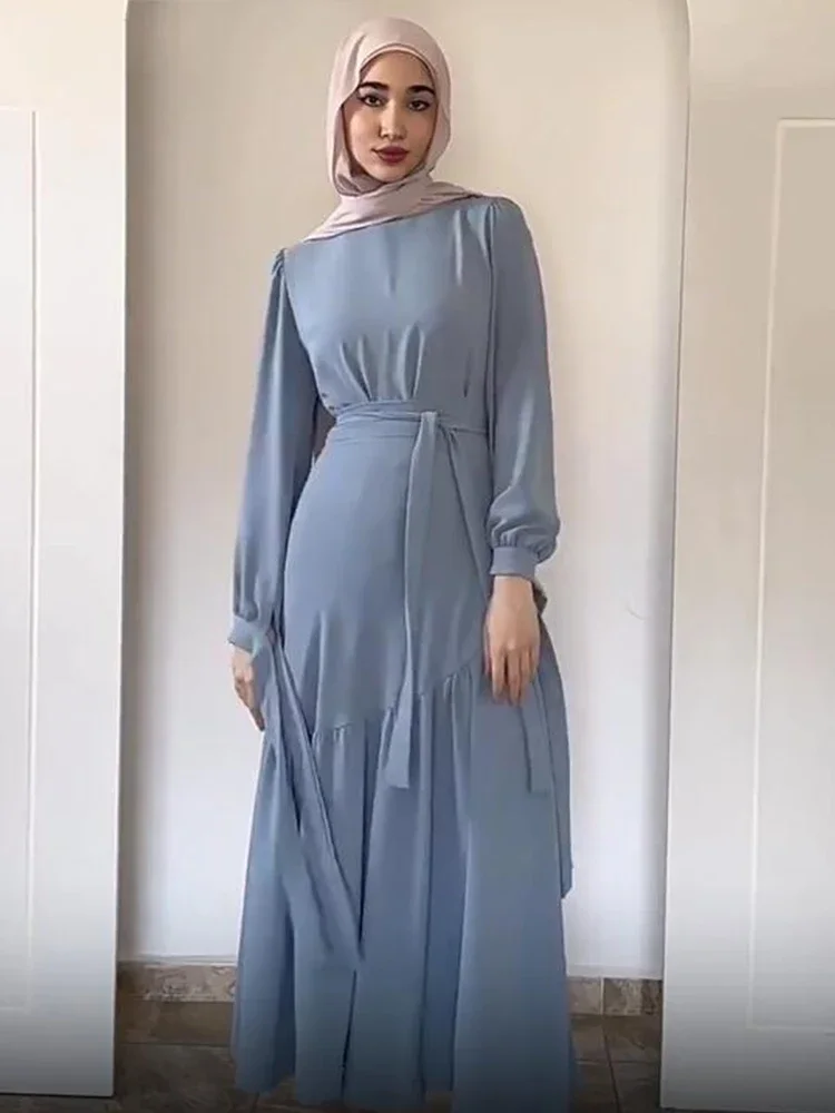 Женские мусульманские комплекты для Ид ансамбль из двух предметов блузка и юбка