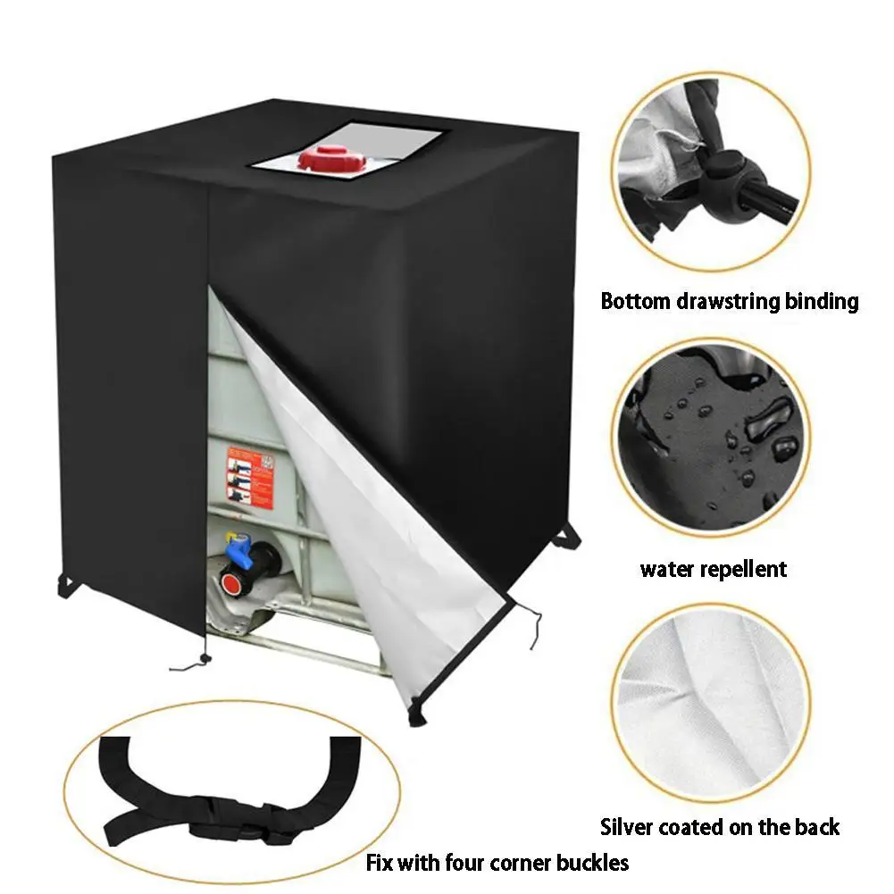 

1PCS Tank Cover Cloth 210D Waterproof Dust Cover Oxford Cloth UVprotection Cover Garden Box Cover IBC Container Protective Cover