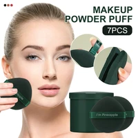 7pcs makeup powder puff double side makeup sponge blender wet or dry use portable foundation puff make up powder tools