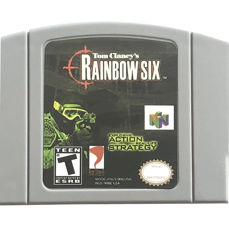 

TOM Clancy's Rainbowsix N64 Game Card Series American Edition and Japanese Cards Animation Superior Quality Toys Gifts