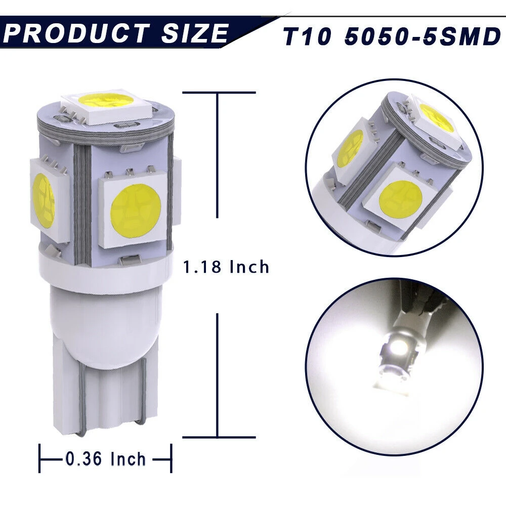 6000K белая фотолампа для интерьера Toyota 4runner 18 шт. внутренняя номерного знака