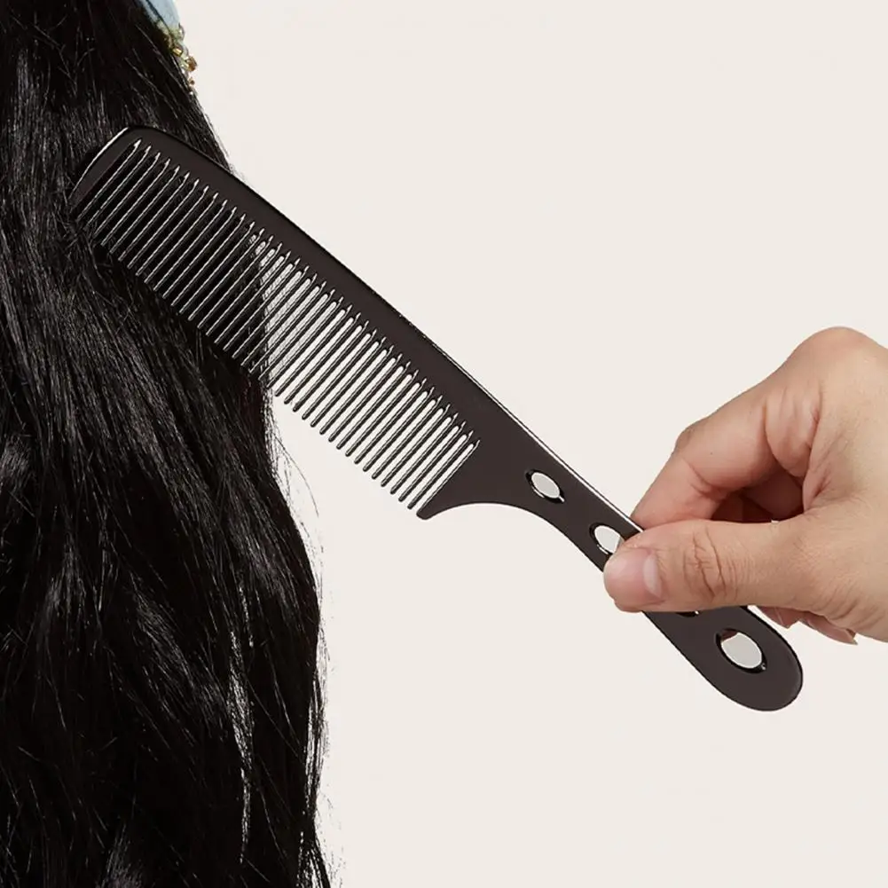 

Hairdressing Comb Useful Hair Space Aluminum Comb High Hardness Long Lifespan Comb