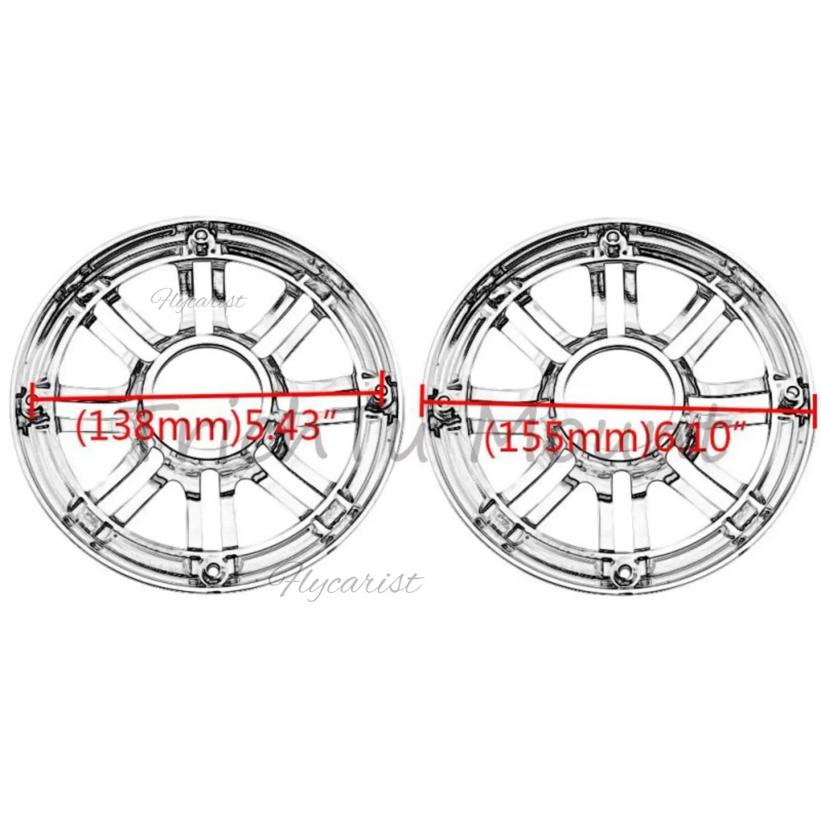 Хромированная накладка на задний динамик решетка обтекатель для Harley Road Electra Glide