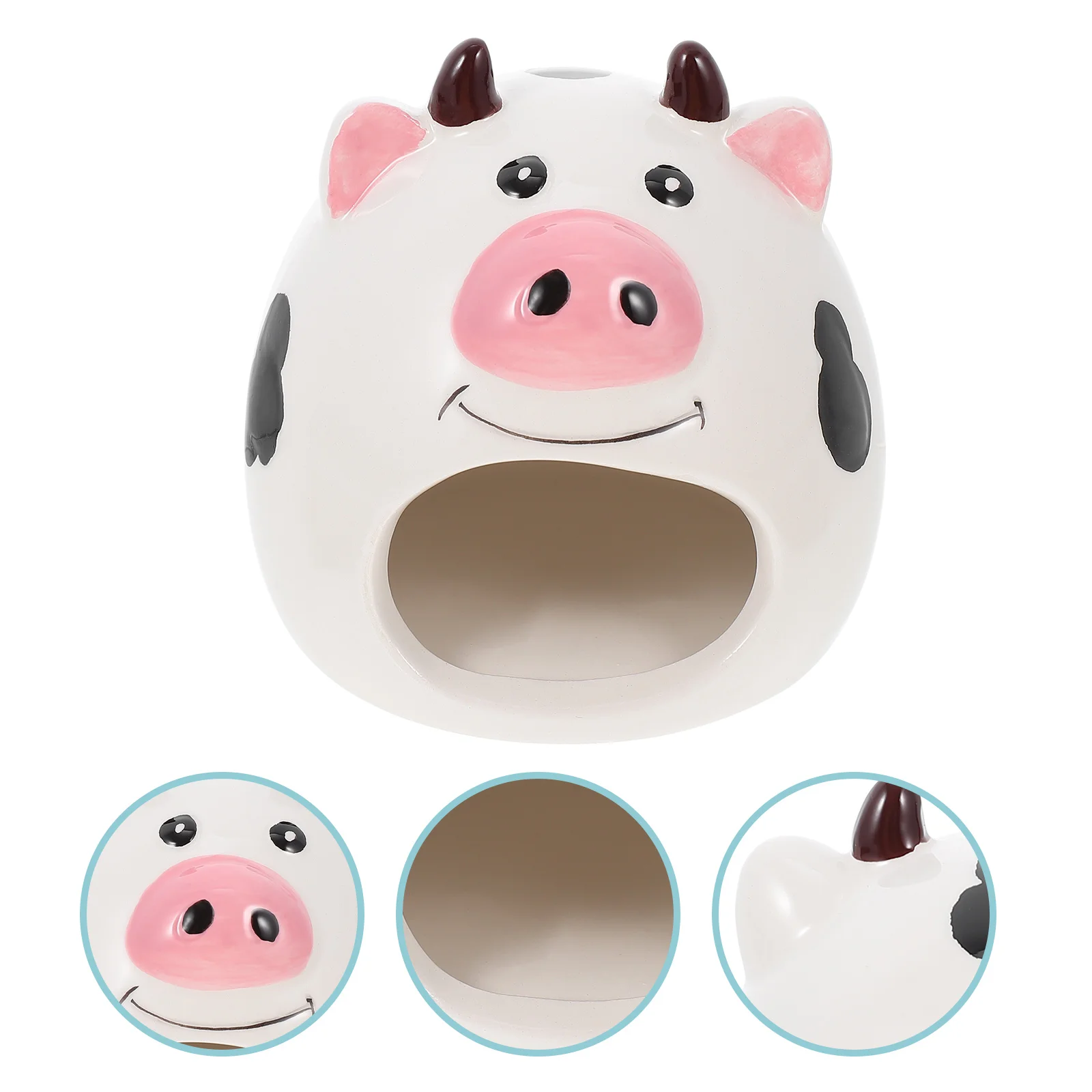 

Hamster House Hideout Hut Bath Pet Cave Ceramic Guinea Chinchilla Critter Animal Rat Cage Gerbil Hideaway Mini Summer Place