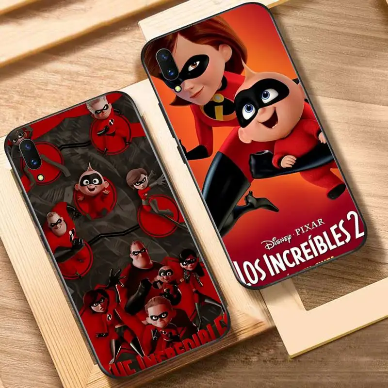 

Disney The Incredible Phone Case For Oppo Reno Realme C3 6Pro Cover For vivo Y91C Y17 Y19 Funda Capa