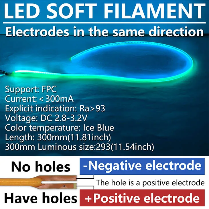 

LED гибкая нить DT&ZM 300 мм для лампы Эдисона
