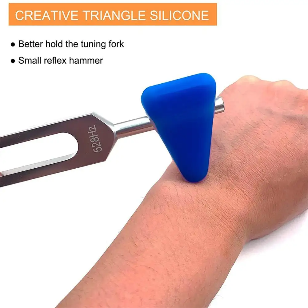 MI528/528Hz/528C Tone Chakra Round Tuning Fork Multifunctional Instrument for Stress Relief Hearing Testing Music Treatment Kits