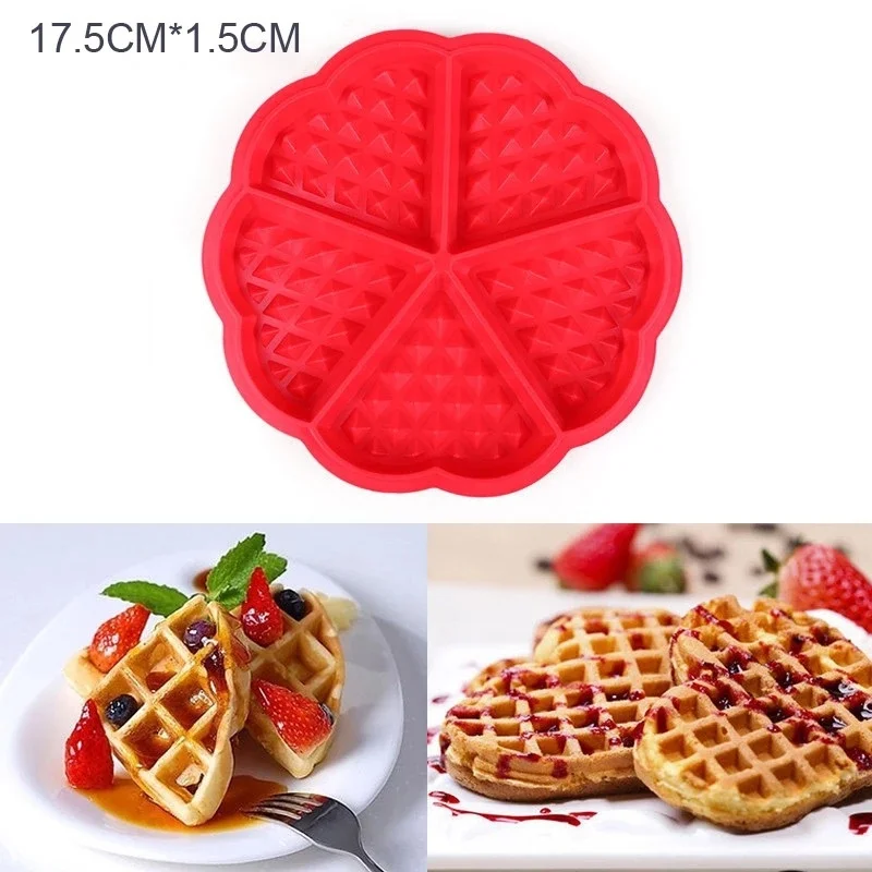 

1 pcs Waffle Makers For Kids Silicone Cake Mould Waffle Mould Silicone Bakeware Set Nonstick Silicone Baking Mold Set