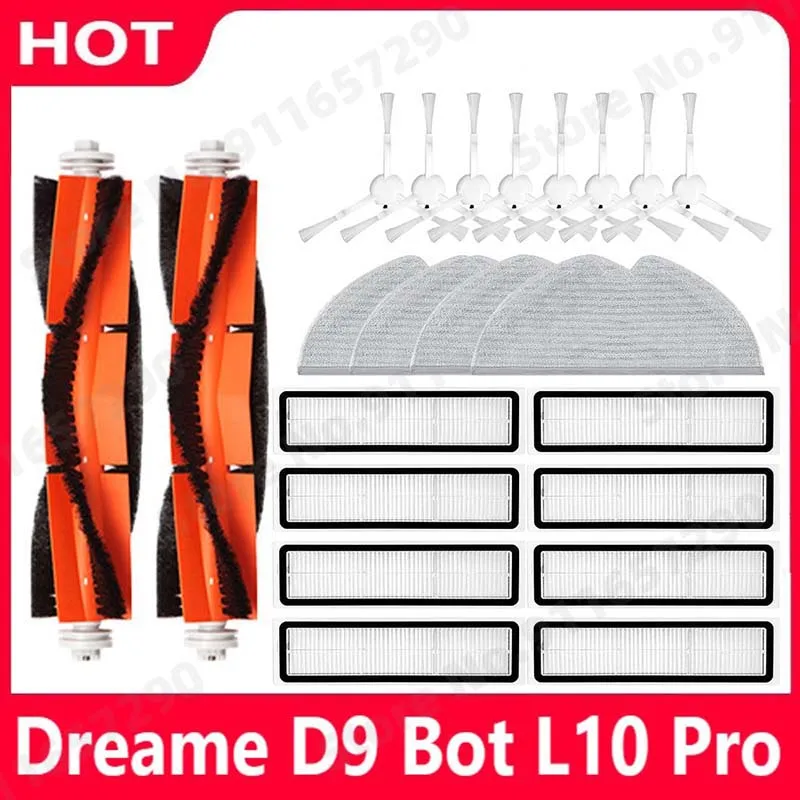 

For Dreame D9 Dreame Bot L10 Pro Main Side Brush Mop Cloths Hepa Filter Trouver Robot LDS Vacuum-Mop Finder Spare Parts