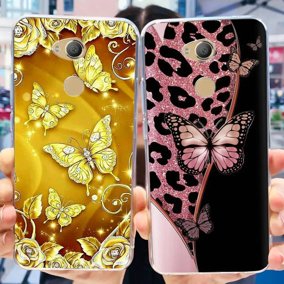 Чехол для Sony Xperia XA2 Ultra / милый чехол с рисунком панды и цветов XA 2 ультрамягкие