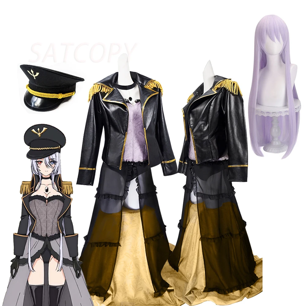 

Anime My Dress Up Darling Cosplay Marin Kitagawa Costumes Fur Coat Hat Dress Gloves Knickers Necklace Full Set Women Halloween