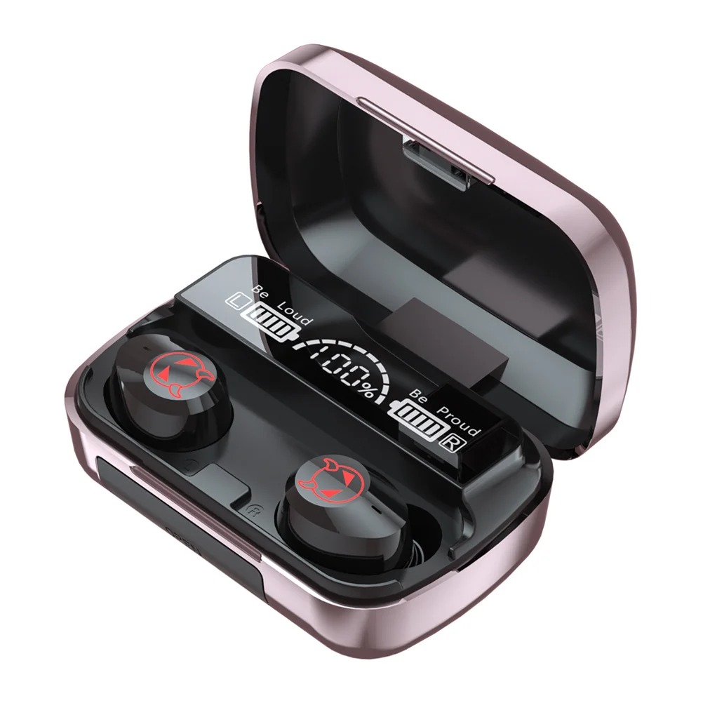 

Sports Wireless Earbuds Headphones Headset Cordless Earphones 5. 1 Sound Stereo With Charging Case