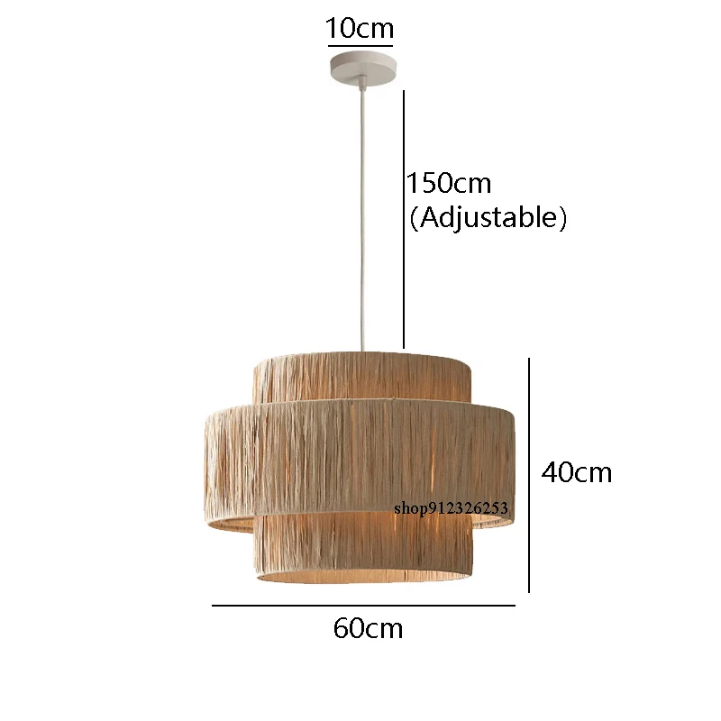 

ПIGYEE Подвесной светильник из ротанга