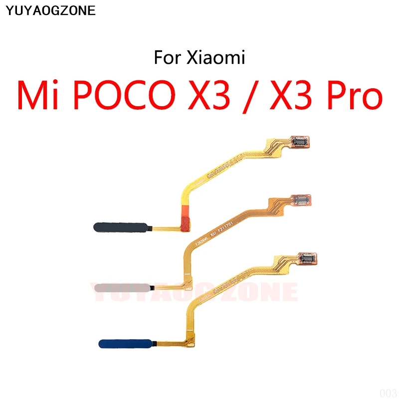 

Сканер отпечатков пальцев с кнопкой "домой", сенсорное меню, датчик возврата, гибкий кабель для Xiaomi Mi POCO X3 Pro / X3 NFC Pocophone
