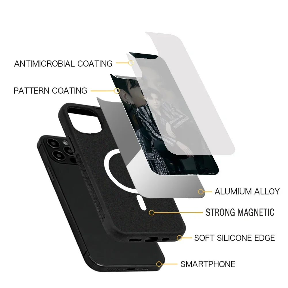 Чехол для телефона J-Jungkook Jeon Seven Gold IPhone 11 12 13 14 15 Plus Pro Max зеркальный акриловый чехол