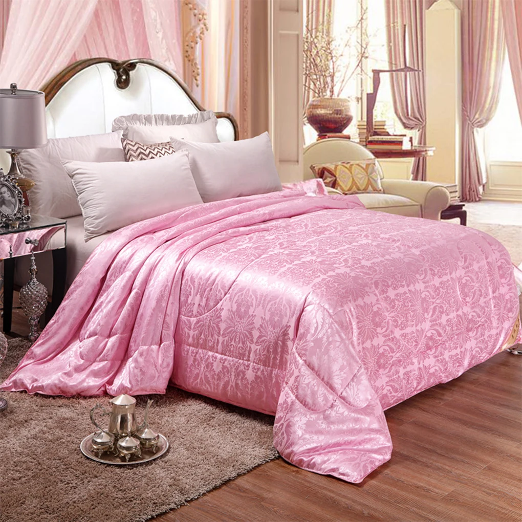 

High Grade Solid Color Chinese Silk Comforters Autumn/Winter Silk Quilt Mulberry Silk Blanket Qween Double Twin Size Duvet