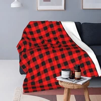 christmas plaid plush blankets plaids awesome throw blanket for bed sofa couch 150125cm plush thin quilt 09