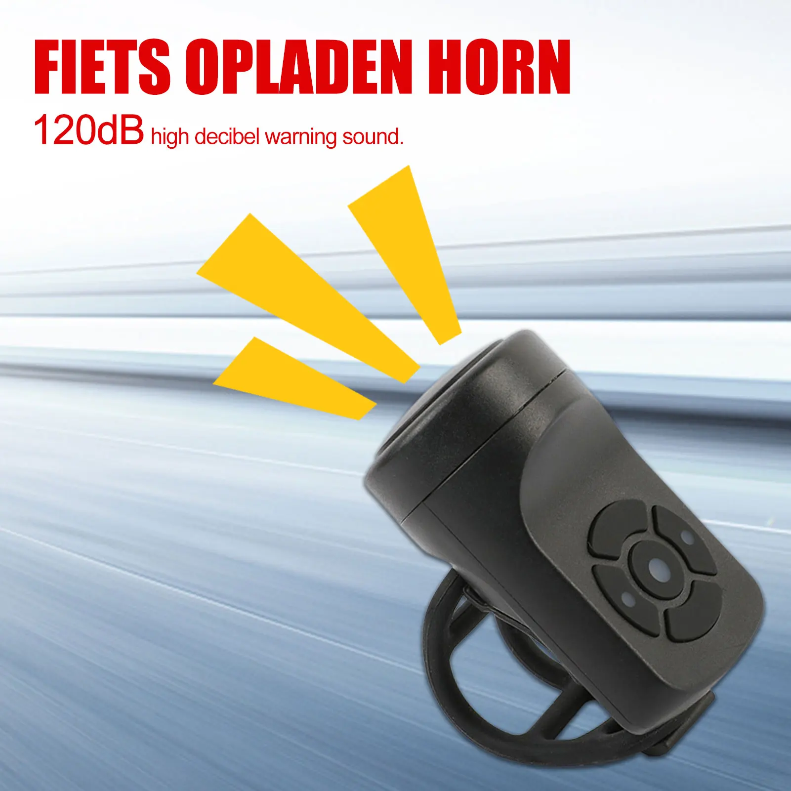 

Громкий велосипедный Звонок с длительным временем работы в режиме ожидания, 4 звуковых режима, Электрический звуковой сигнал 120 дБ, электрич...