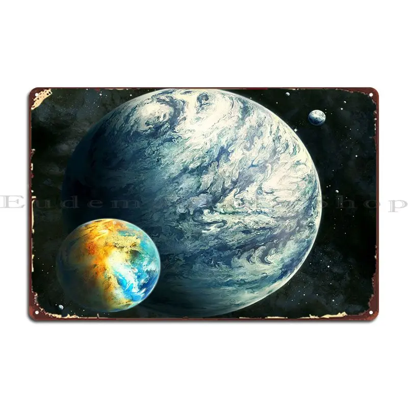 

Пригодный для помещения металлический знак Лунная система плакаты клуба бара клуба дизайн клуба жестяной плакат