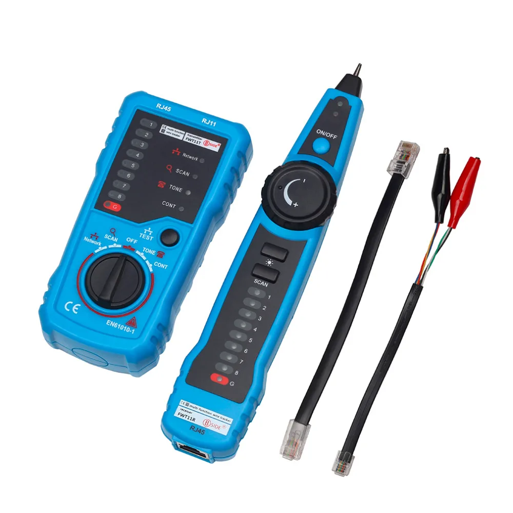 FWT11 RJ11 Cat5 Cat6 RJ45 Telephone Wire Tracker Ethernet LAN Network Cable Tester Detector Line Finder Network Accessory