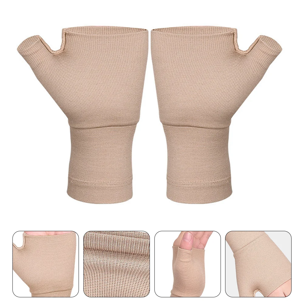 

Gloves Wrist Arthritis Support Hand Brace Fingerless Carpal Tunnel Sleeve Sleeves Thumb Rheumatoid Tendonitis Skid Anti Pain